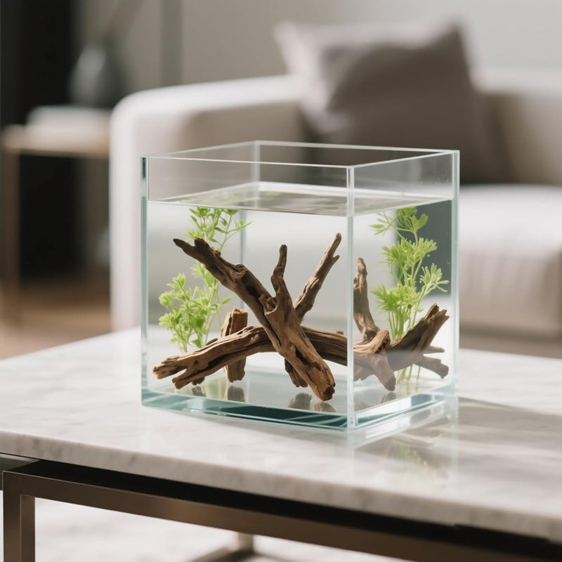 awenyzen Natural Aquarium Driftwood for Fish Tank & Reptile Terrarium Decor – 4 Pcs Assorted Natural Wood Branches 4-8 Inch, Aquarium Decorations for Shrimp, Betta, Lizards - Image 4
